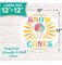 Snow Cone Metal Wall Sign, 12" Inch Round for Wall Decorations or Wreath Accent Centerpiece